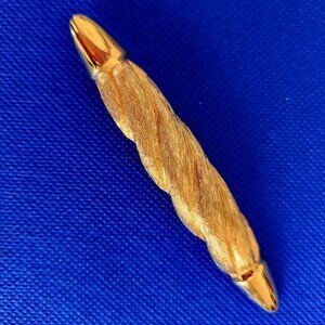 1980-S CHRISTIAN DIOR SIGNED BIG VINTAGE GOLD TONE BROOCH